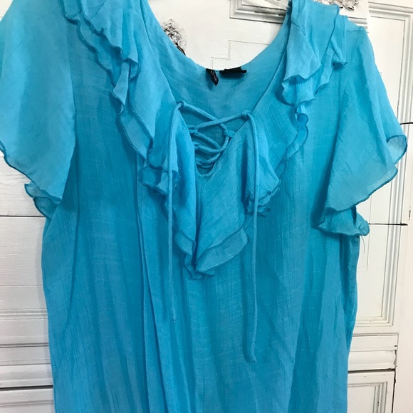 new directions Tops - Bright Blue Top